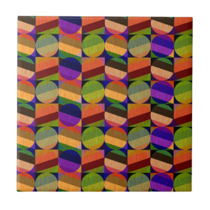 Carreau Motif coloré inspiré de l'ancien