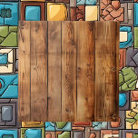 Carreau motif cool<br><div class="desc">Cool en bois motif céramique</div>