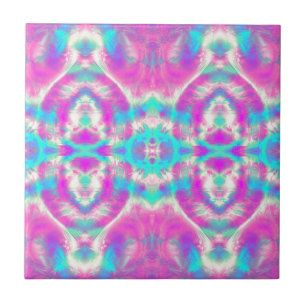 Carreau Motif cool rose et bleu