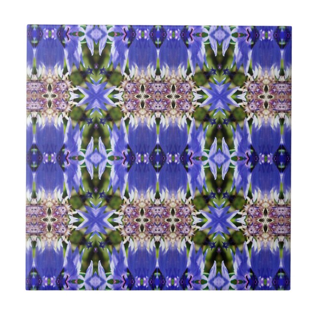 CARREAU MOTIF CORNFLOWERS (Devant)