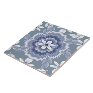 Carreau Motif couleur bleu blanc