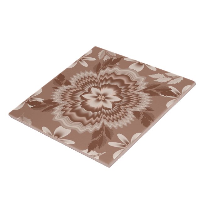 Carreau Motif couleur café et lait (Côté)