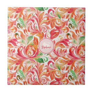 Carreau Motif couleur Paisley d'inspiration vintage (5)