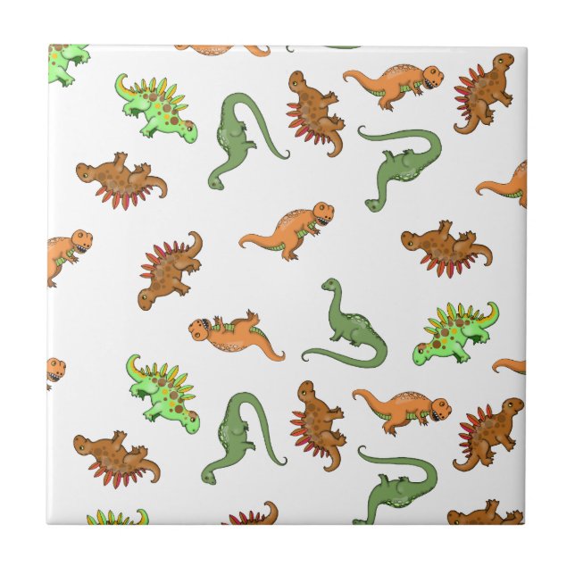 Carreau Motif Cute Dinosaur (Devant)