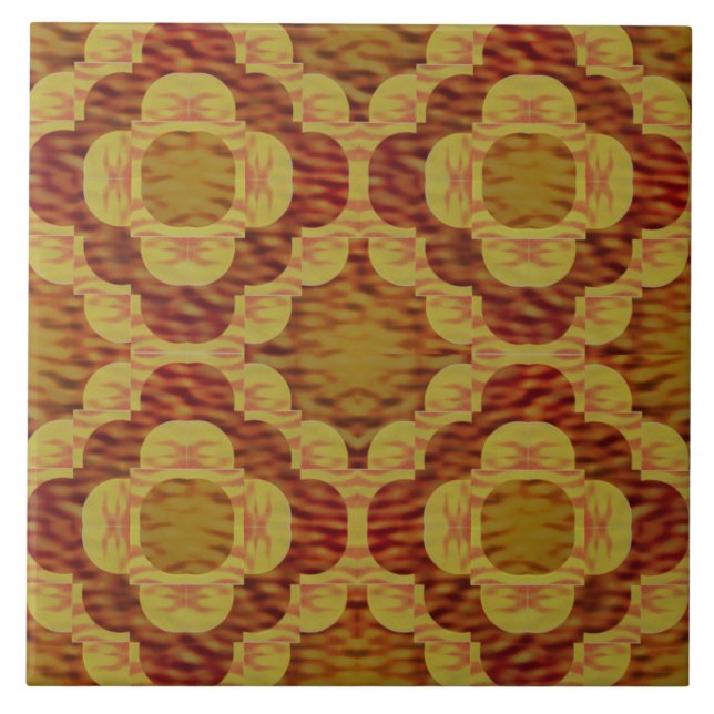 Carreau Motif d'anneau d'amour de feu (Devant)