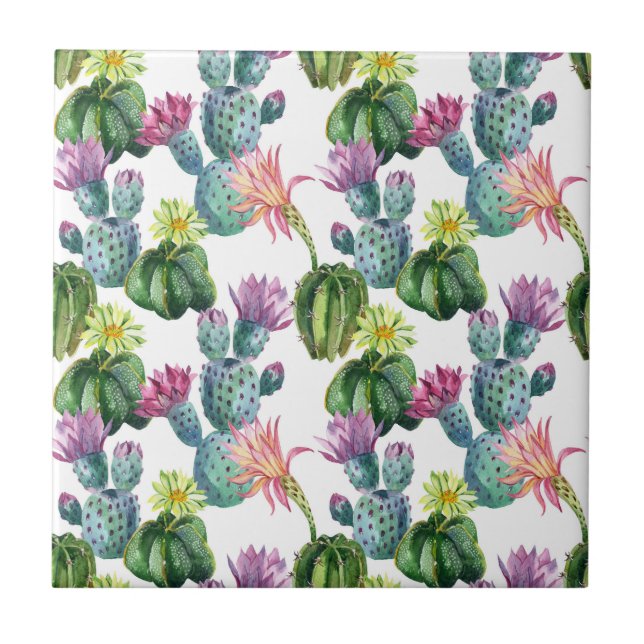 Carreau Motif d'art Cacti (Devant)