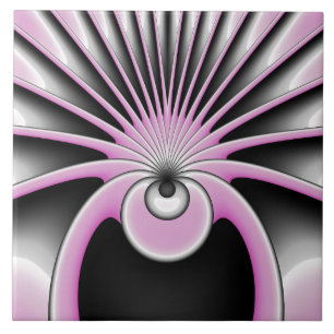 Carreau Motif d'art fractal Abstrait moderne