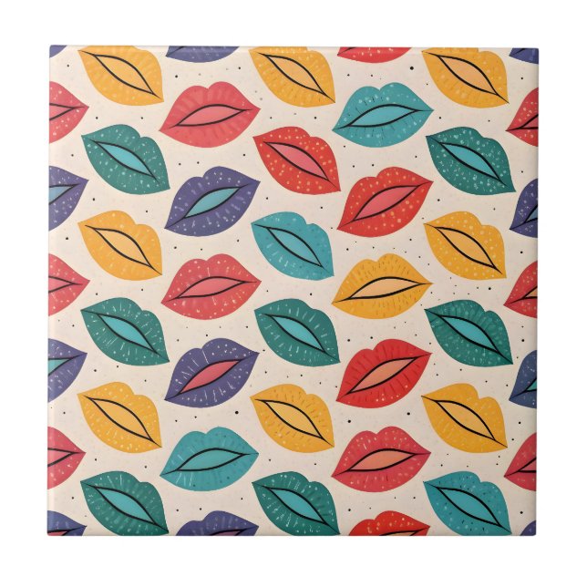 Carreau Motif de baiser (Devant)