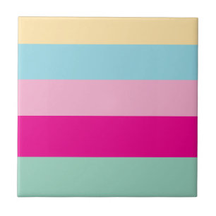 Carreau Motif de bandes colorées