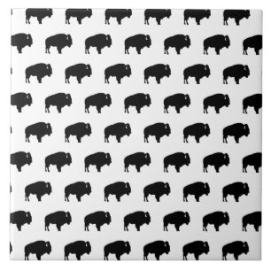 Carreau motif de bison