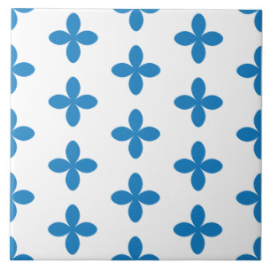 Carreau Motif de bleu vintage géométrique ornementale.