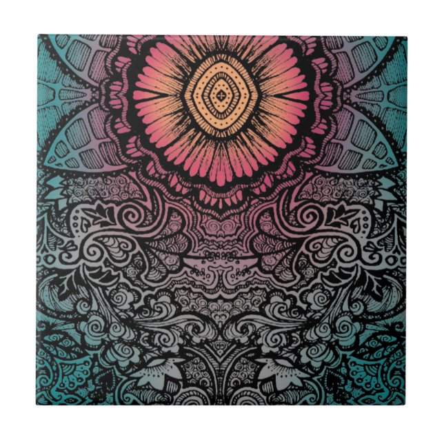 CARREAU MOTIF DE BOHÈME UNIQUE (Devant)