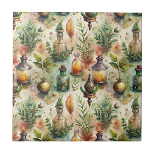 Carreau Motif de bouteilles d'apothicaire vintage