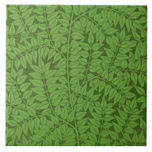 Carreau Motif de branche verte (Jungle Art) (William Morri