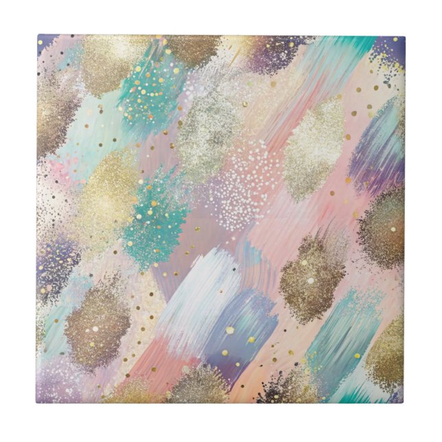 Carreau Motif de brosse diagonale dynamique (Devant)