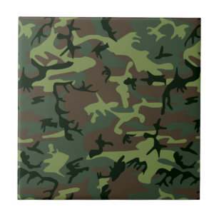 Carreau Motif de brun de vert de Camo de camouflage