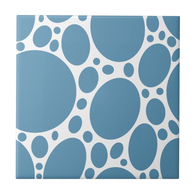 Carreau Motif de bulle bleue (Devant)
