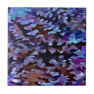 Carreau Motif de camouflage bleu et lilas