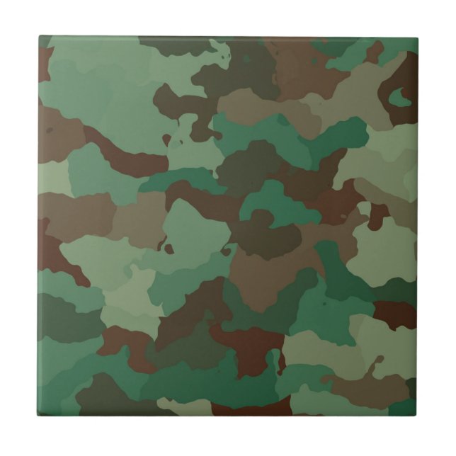 Carreau Motif de camouflage militaire (Forces armées) (Devant)