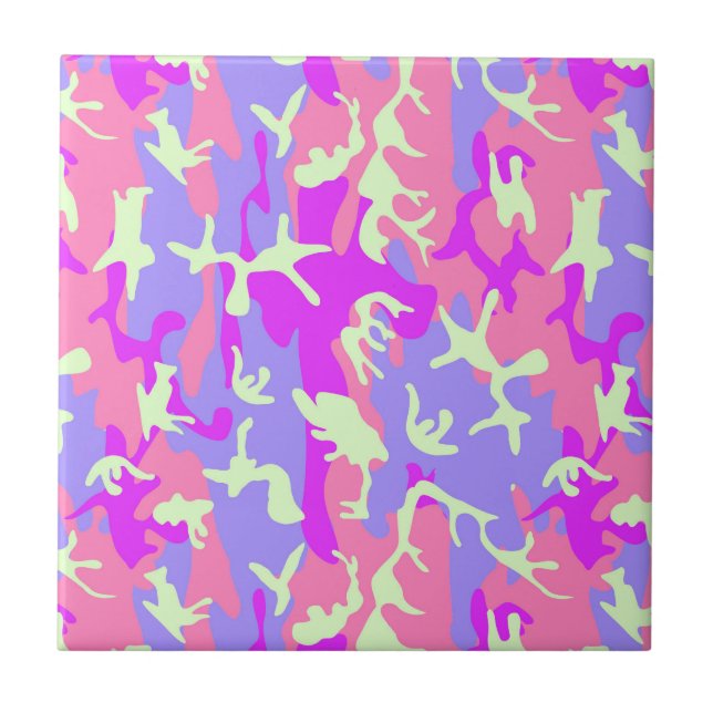 Carreau Motif de camouflage numérique très épais (Devant)