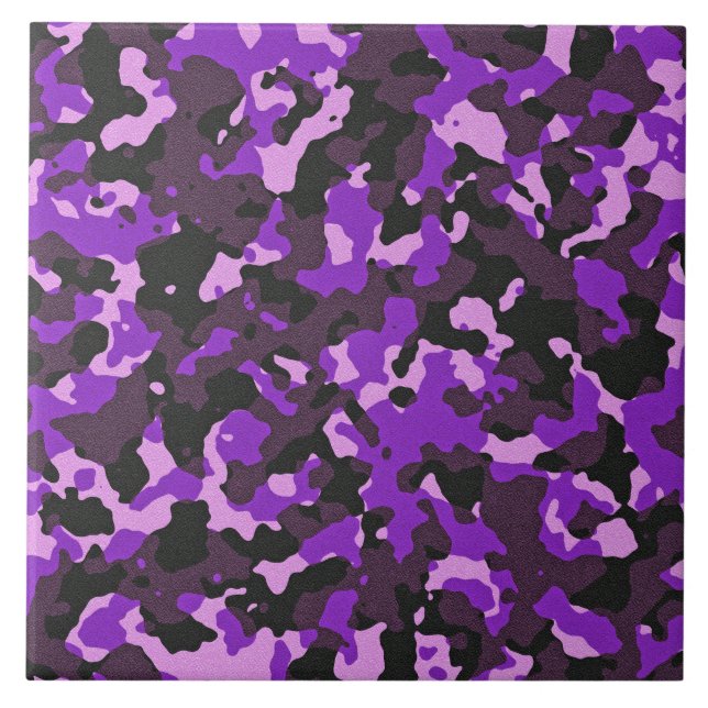 Carreau Motif de camouflage violet (Devant)