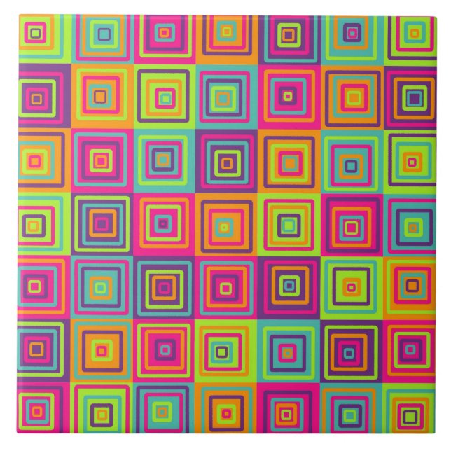Carreau Motif de carrés (Devant)