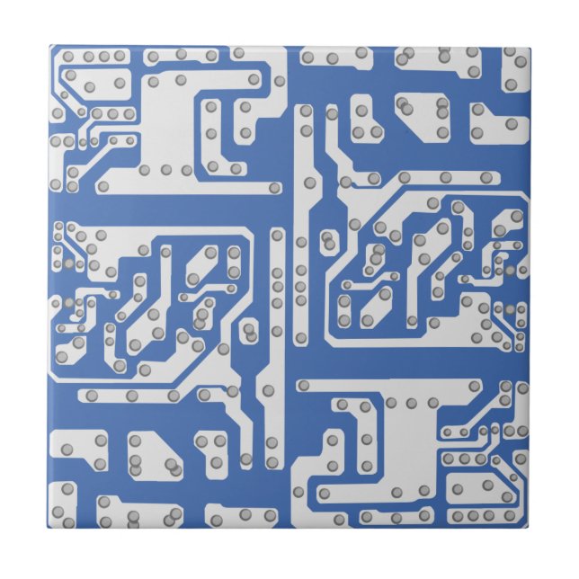 Carreau Motif de carte de circuit (Devant)