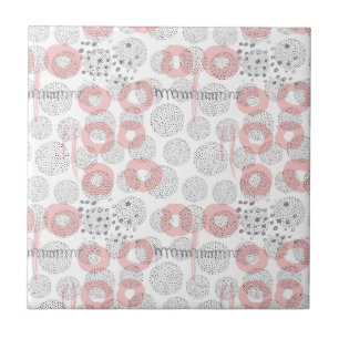 Carreau Motif de cercle de point de polka