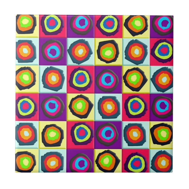 Carreau motif de cercles (Devant)