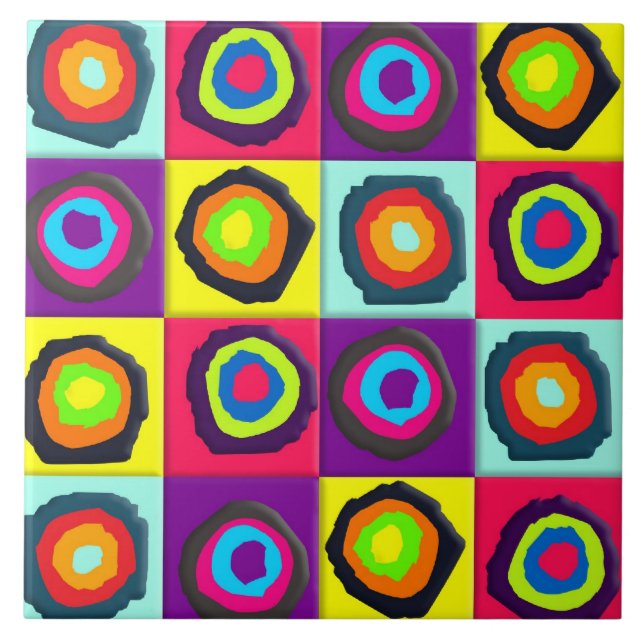 Carreau motif de cercles  (Devant)