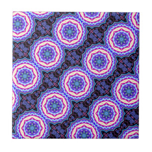 Carreau motif de cercles de mandala