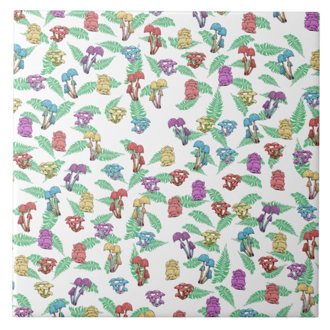 Carreau Motif de champignons (Devant)