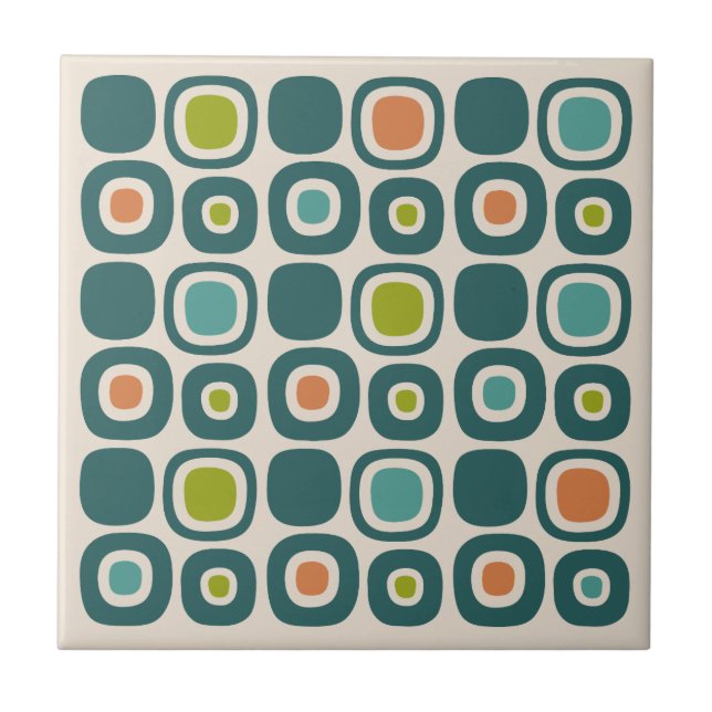 Carreau Motif de chemin de jardin moderne du milieu du siè (Devant)