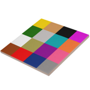 Carreau Motif de conception de blocs de couleur audacieux