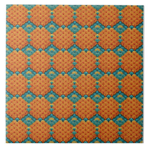 Carreau Motif de coquille en crochet en forme de pétoncle