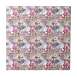 Carreau Motif de cottage champignon fantaisiste (4)