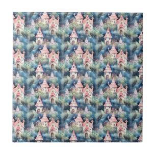 Carreau Motif de cottage champignon fantaisiste (8)