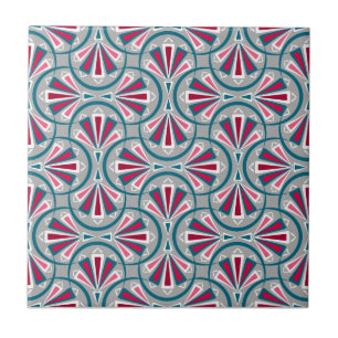 Carreau Motif de couleur Art déco.