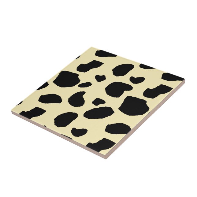Carreau Motif de couleur de peau de vache animale  (Côté)