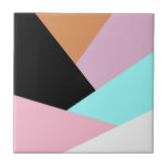 Carreau motif de couleur géométrique abstrait moderne<br><div class="desc">Combinaison géométrique colorée.</div>