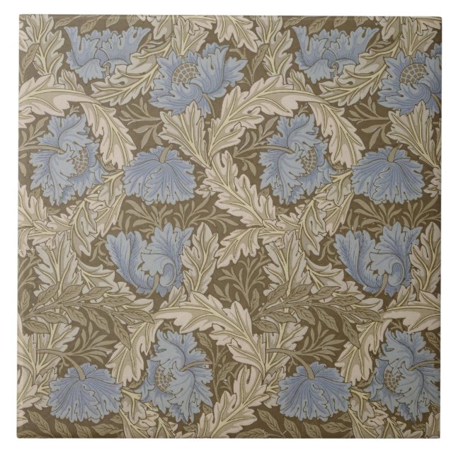 Carreau Motif de couronne (par William Morris) (Devant)
