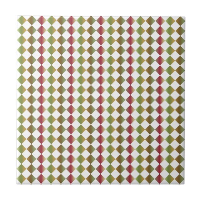 Carreau Motif de diamant couleur Checker (Devant)