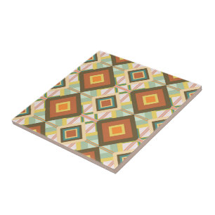 Carreau Motif de diamants d'art de la pop sud-ouest