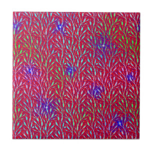 Carreau Motif de fête de feux d'artifice scintillants