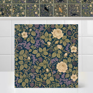 Carreau Motif de feuillage de toile de tente de chat de Wi