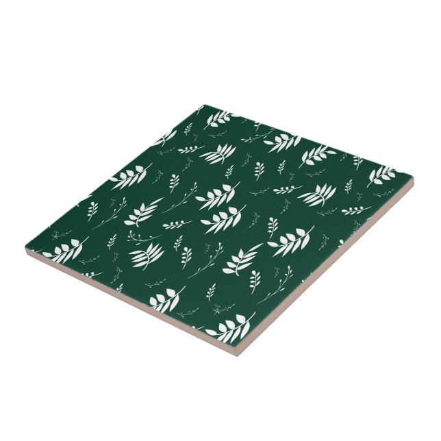 Carreau motif de feuille (Côté)