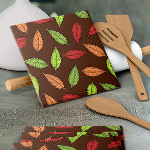 Carreau Motif De Feuilles, Feuilles Colorés, Feuilles D'Au