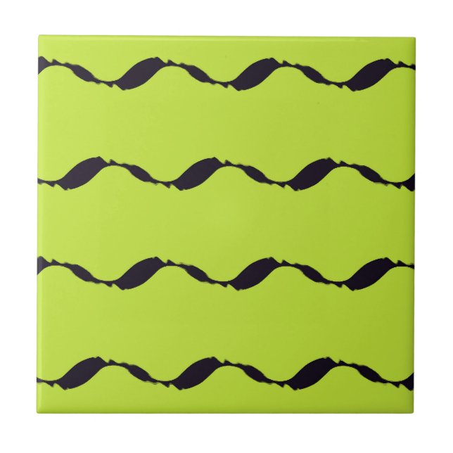 Carreau Motif de feuilles fluides  (Devant)