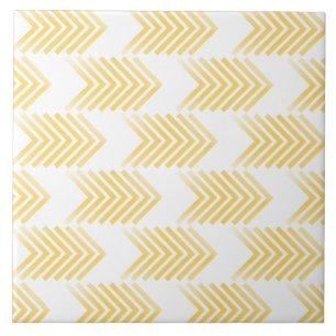 Carreau Motif de flèche tribal jaune