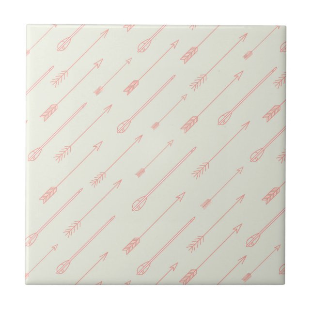 Carreau Motif de flèches décrit par corail (Devant)